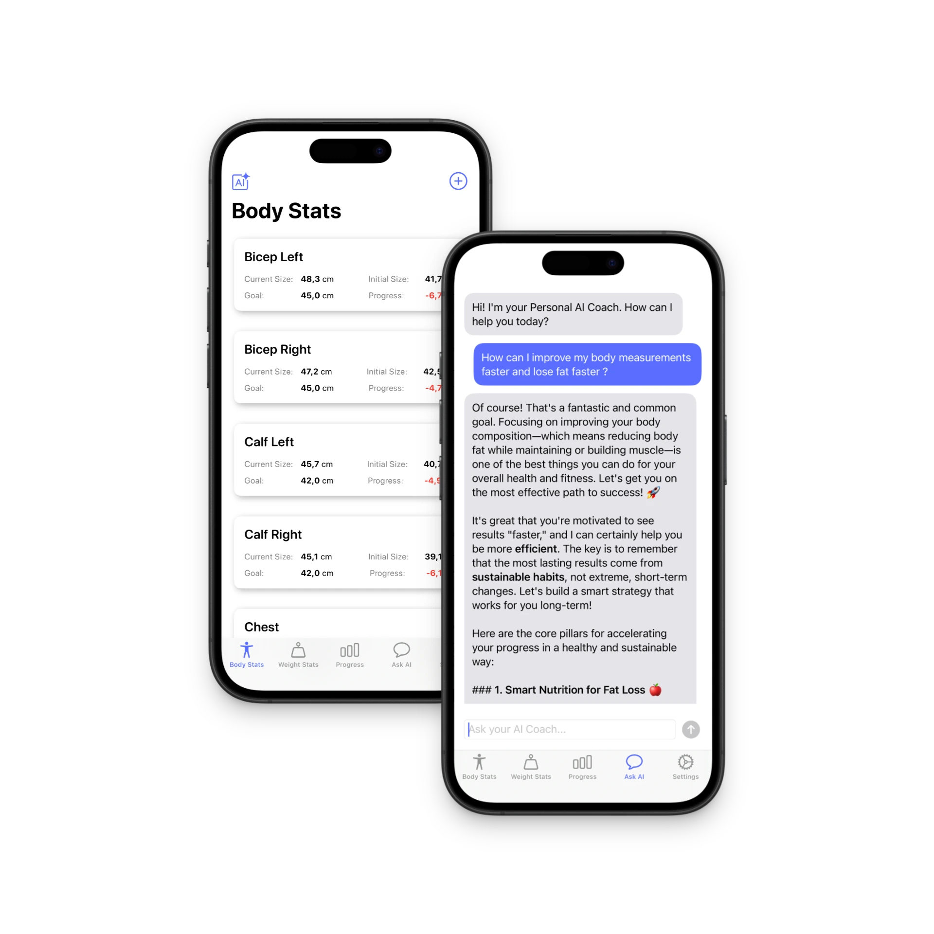 App view on a phone